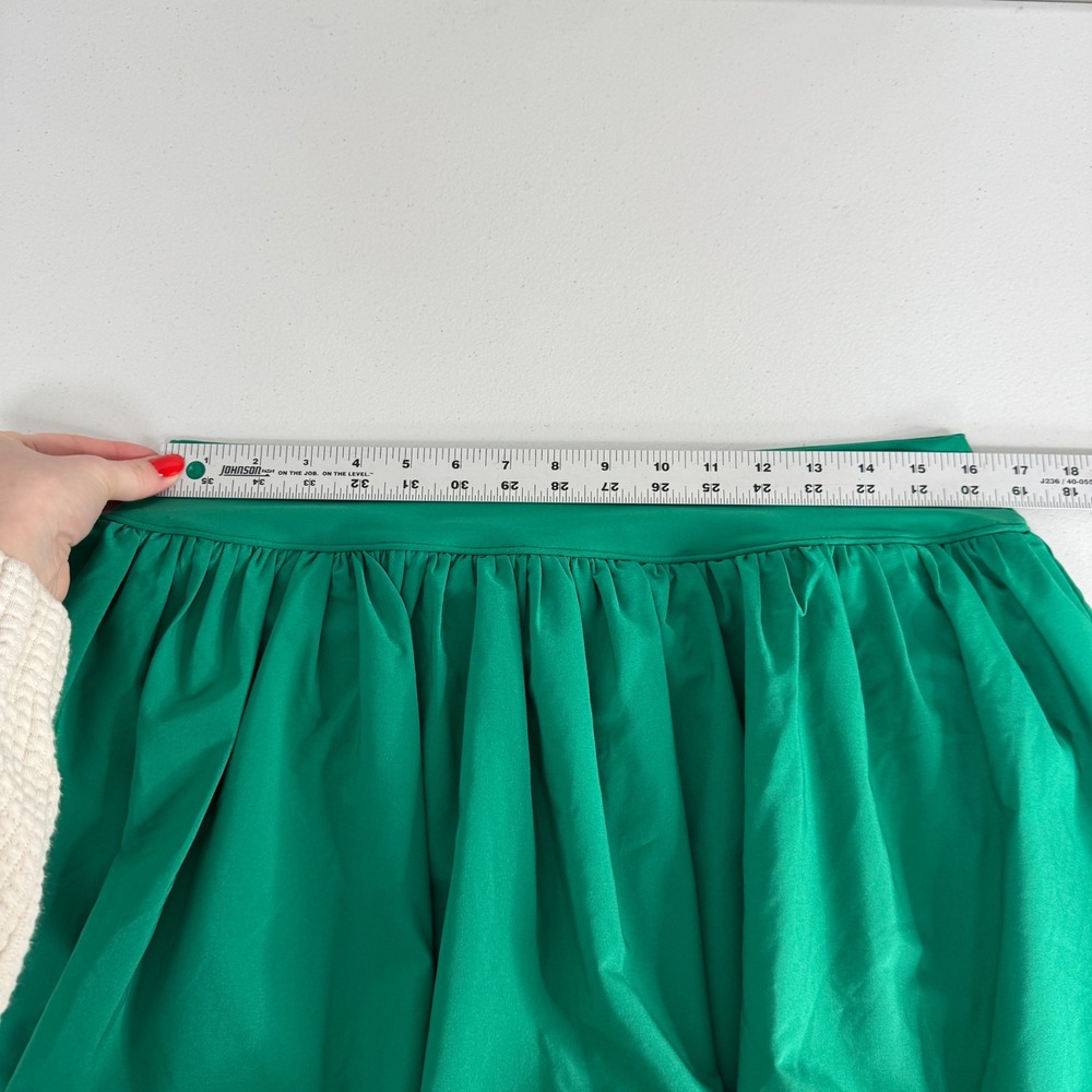 YPB Abercrombie Bubble Hem Mini Skirt Womens XL Green Tennis Golf Preppy Skort - Picture 8 of 11